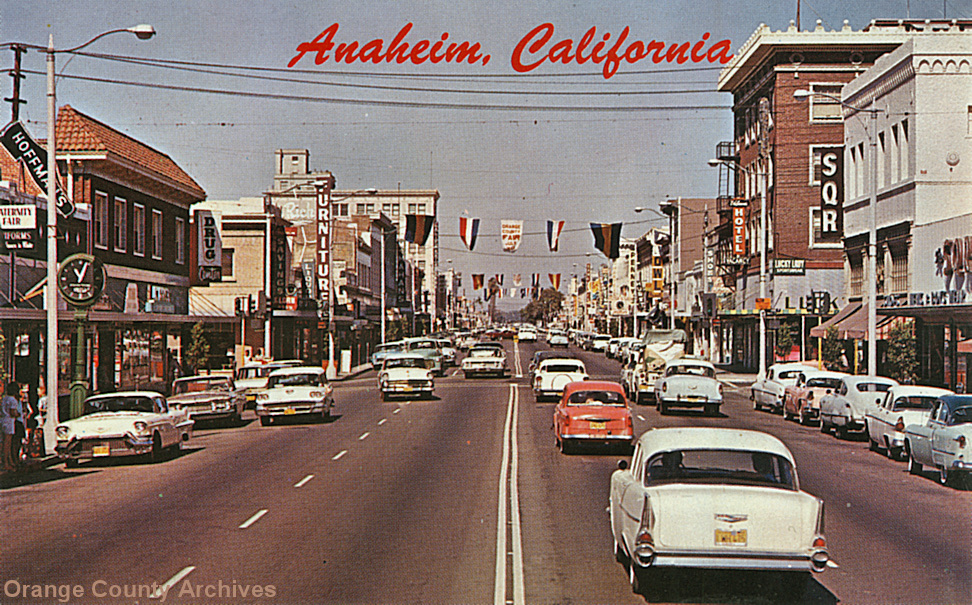 Center Street in historic Anaheim, CA