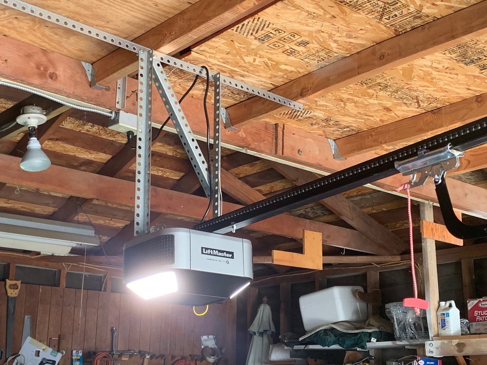New garage door opener and motor install