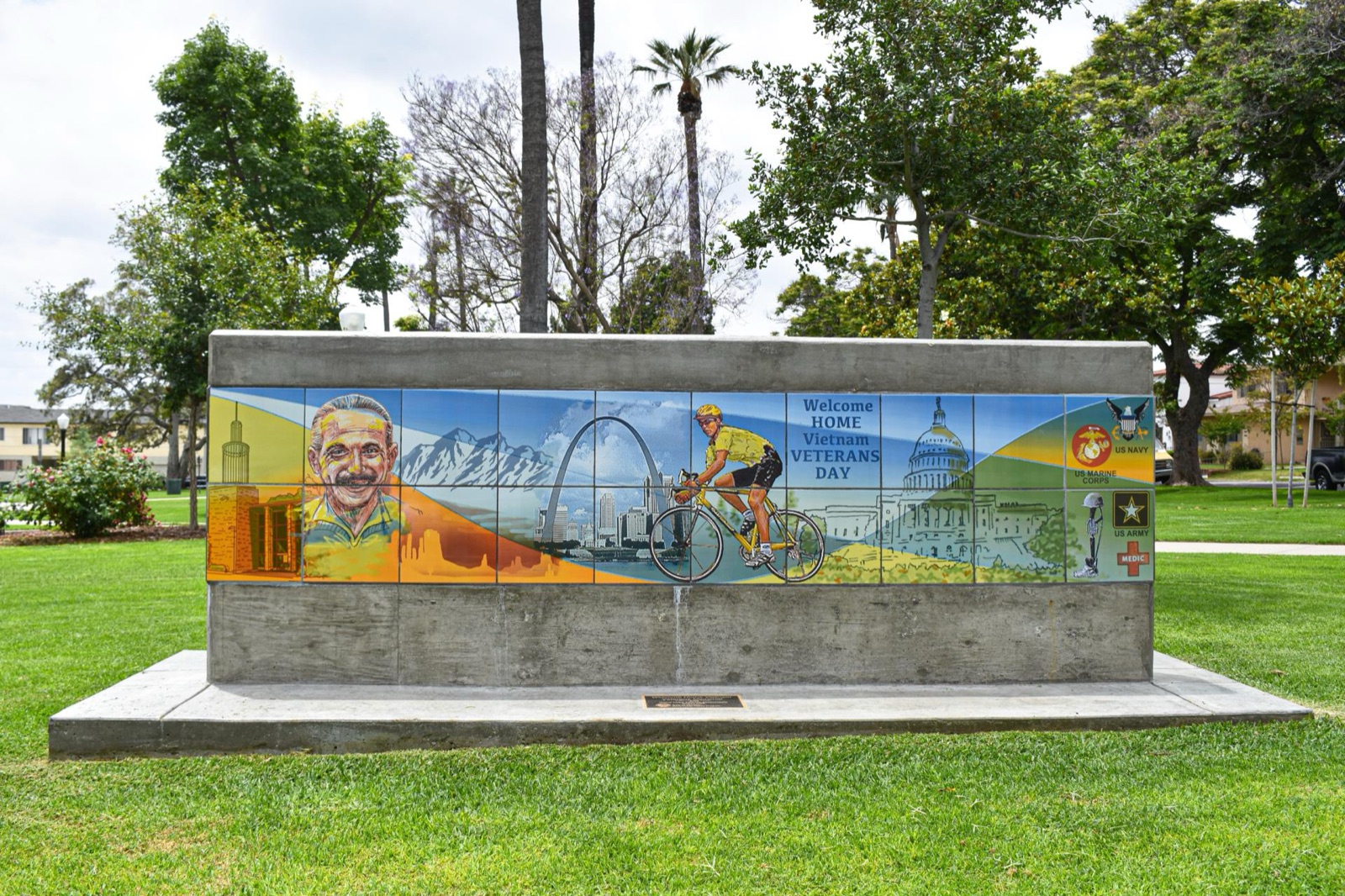 Veterans mural in Whittier, CA
