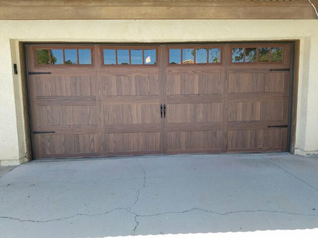 luxury upgraded garage door